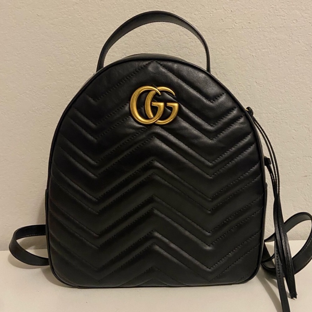 Gucci leather backpack